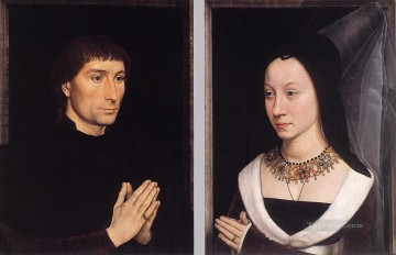 ハンス・メムリンク Painting - トンマーゾ・ポルティナリとその妻 オランダのハンス・メムリンク